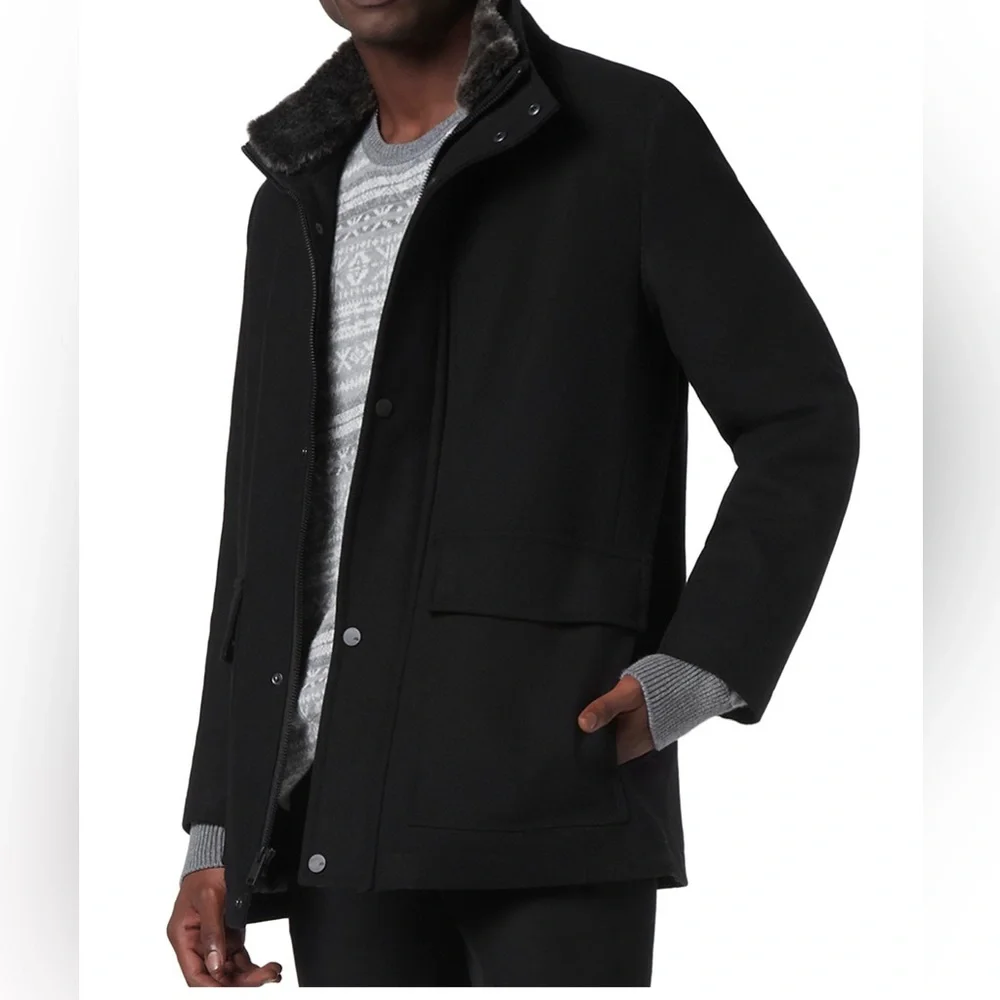 💥FLASH DEAL💥 Limited time offer- $100 NWT - Andrew Marc’s removable Fur collar - Picture 1 of 7